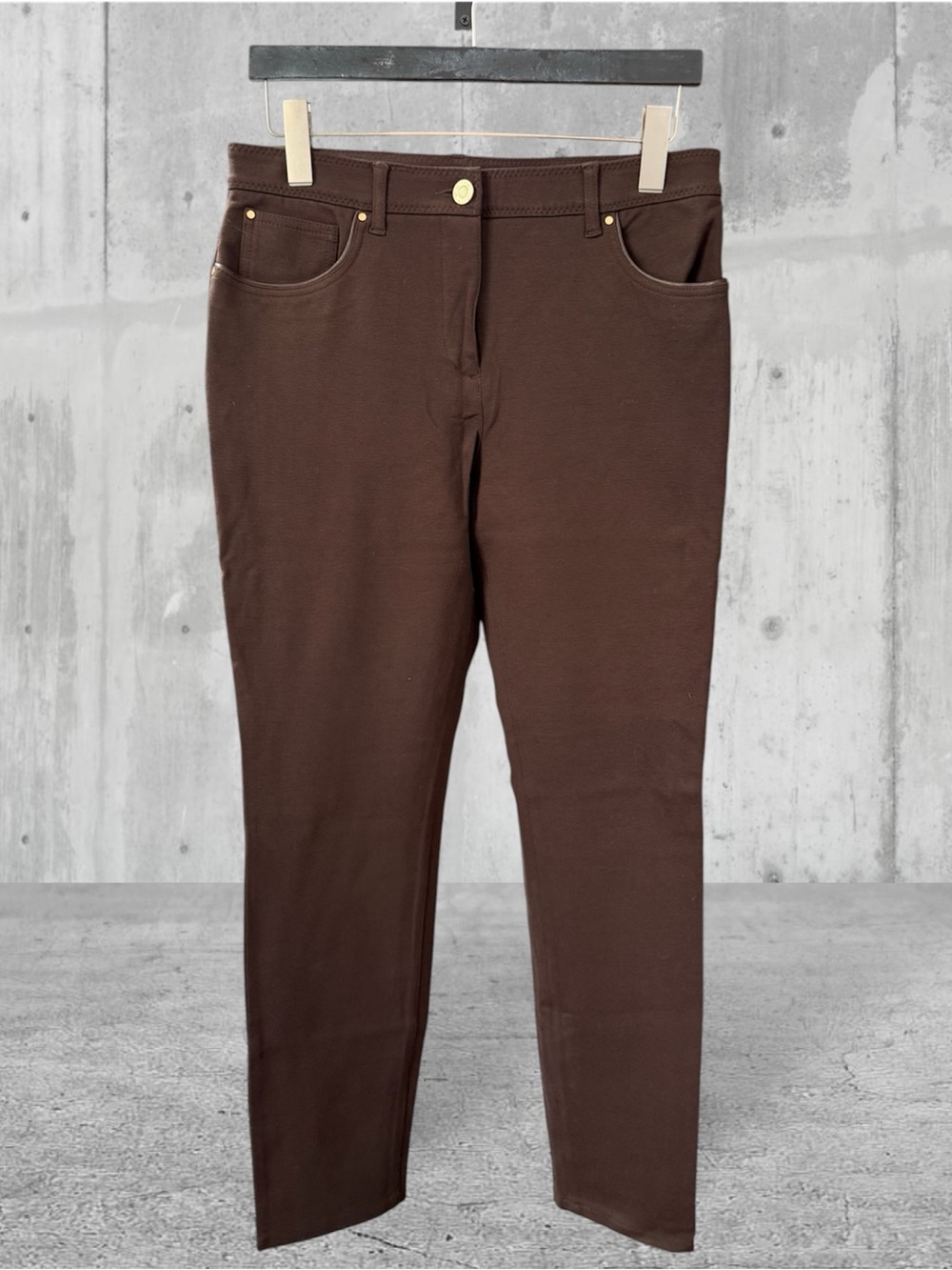 Women's Brown Stretch Skinny Jeans